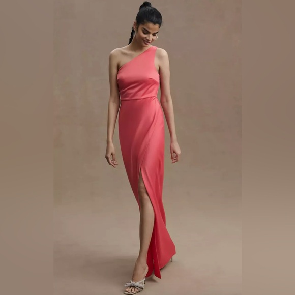 BHLDN One-Shoulder Pink Dress - Picture 2 of 6